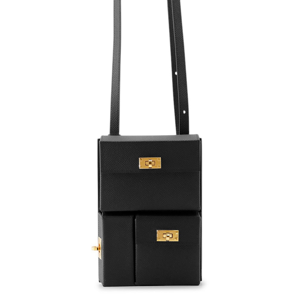 HERMES Kelly Multi-Pocket To Go Black Epsom