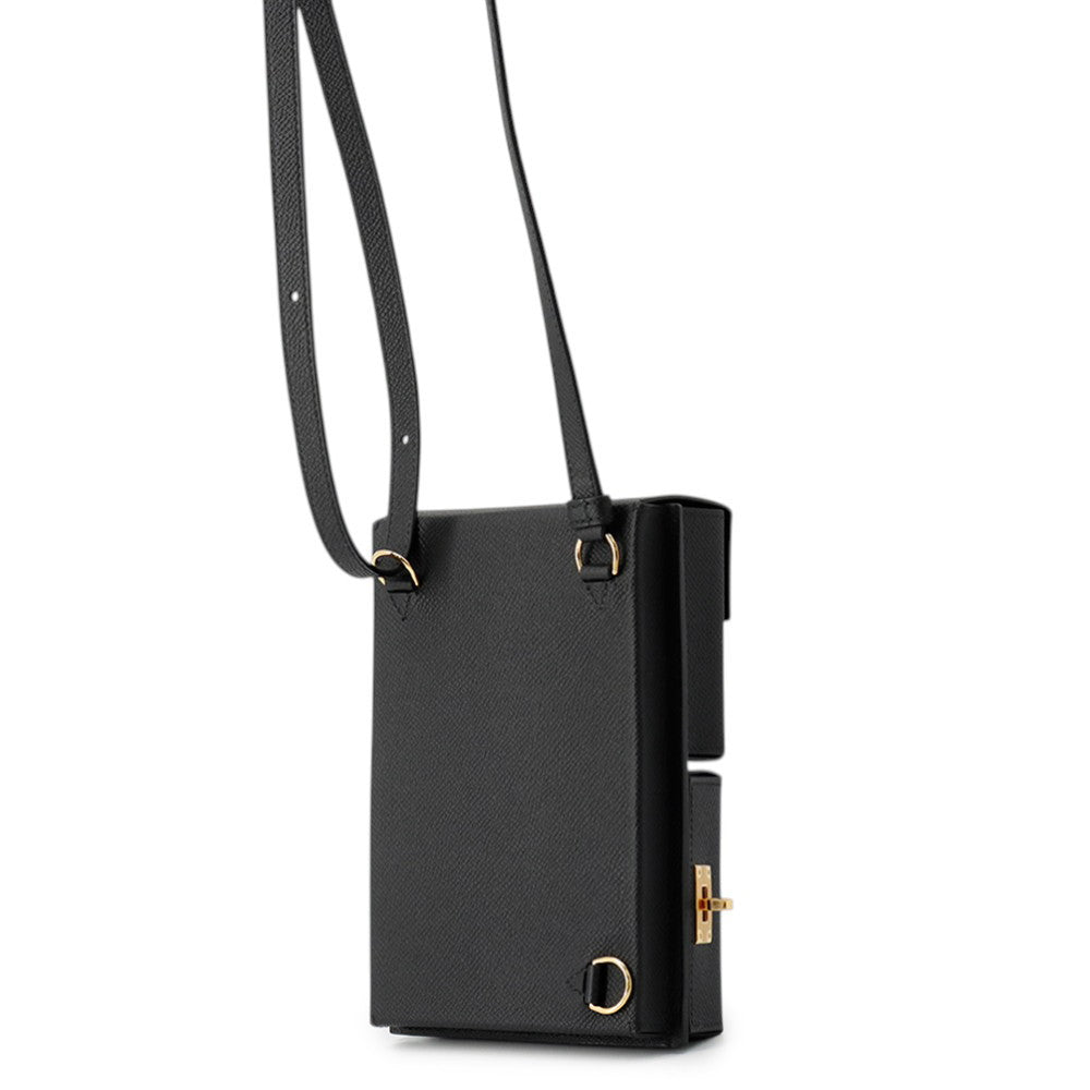 HERMES Kelly Multi-Pocket To Go Black Epsom