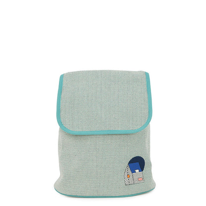 HERMES Le Caban Backpack Marine/Menthe Cotton