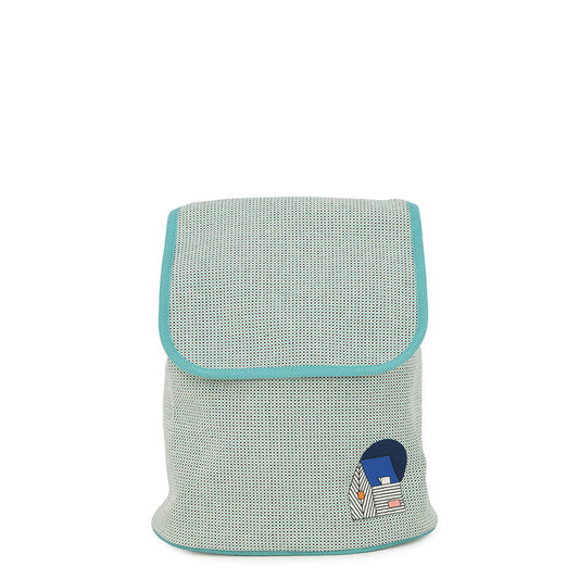 HERMES Le Caban Backpack Marine/Menthe Cotton