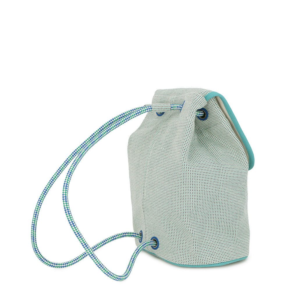 HERMES Le Caban Backpack Marine/Menthe Cotton