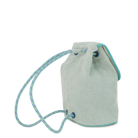 HERMES Le Caban Backpack Marine/Menthe Cotton