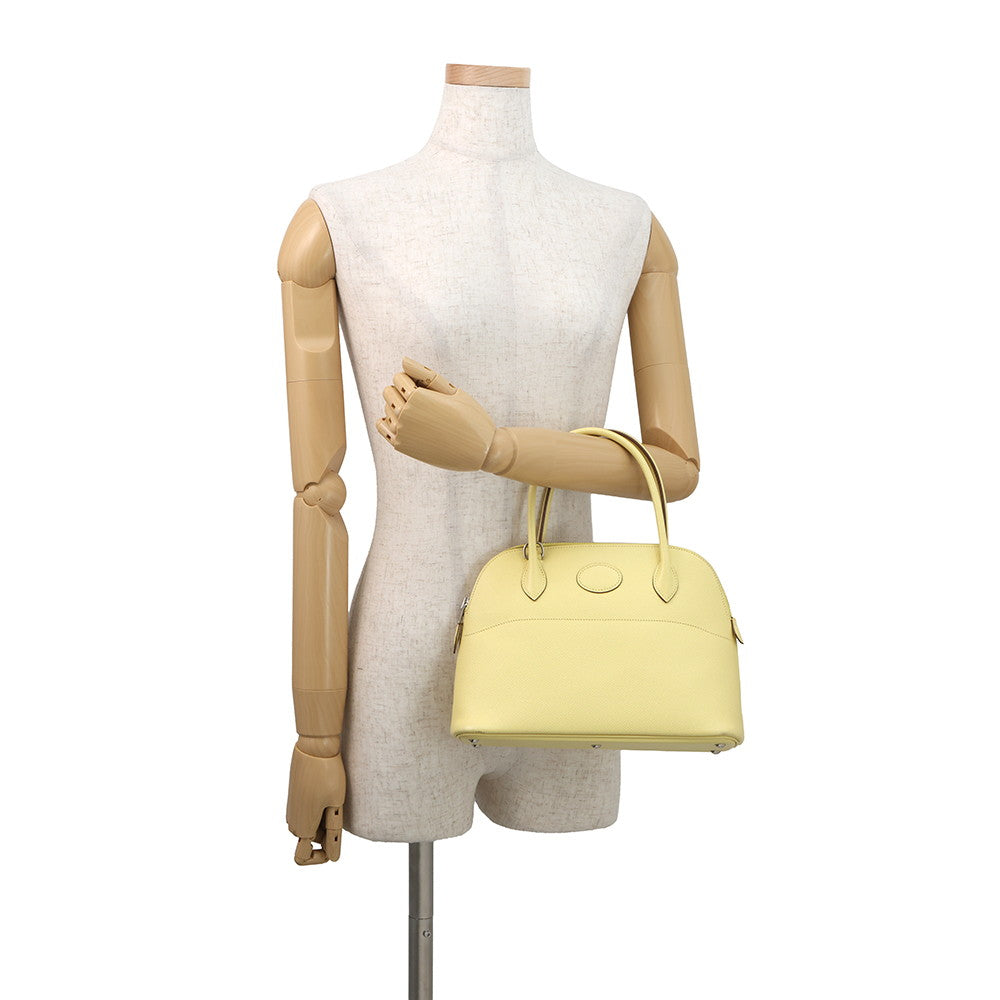 HERMES Bolide Jaune Poussin Epsom Size 27