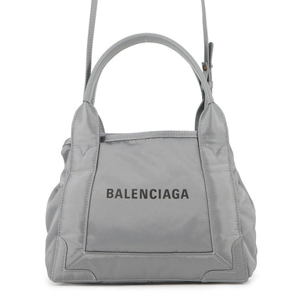 BALENCIAGA Navy Kabas Gray390346 Nylon Size XS
