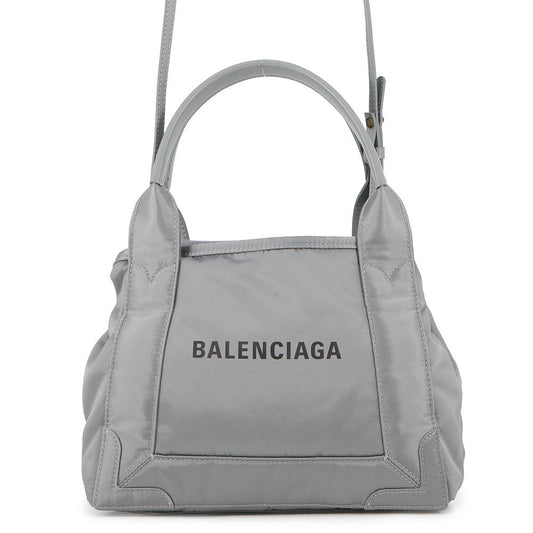 BALENCIAGA Navy Kabas Gray390346 Nylon Size XS
