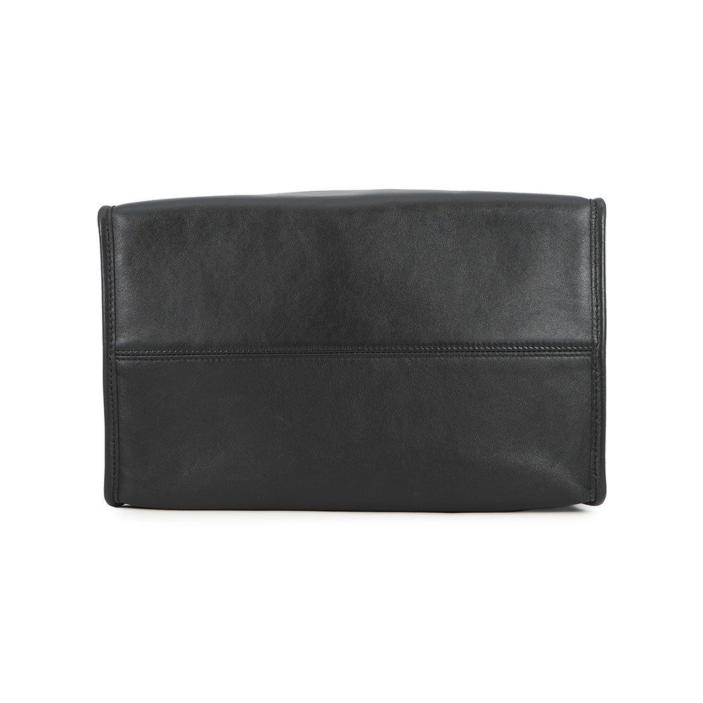 BALENCIAGA Logo Shopper Tote Black541842 Leather