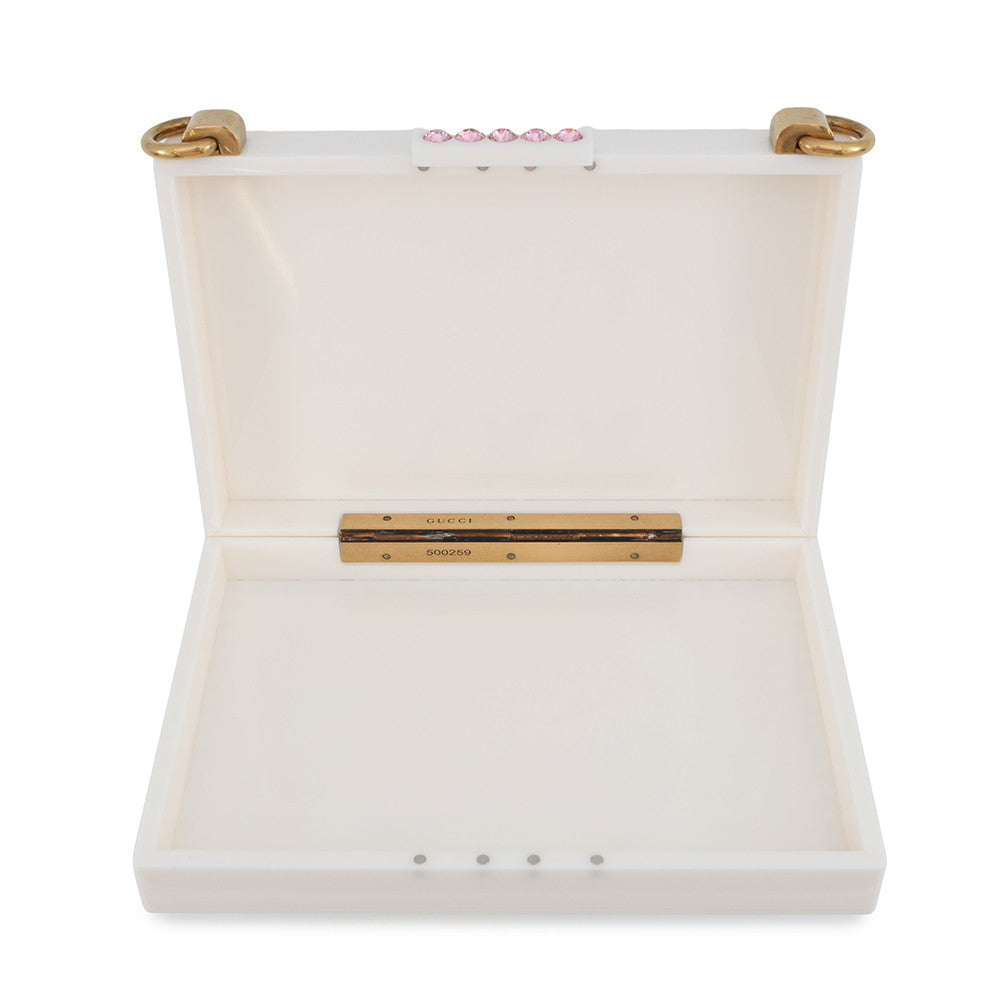 GUCCI Cat Shoulder Bag White500259 Plastic