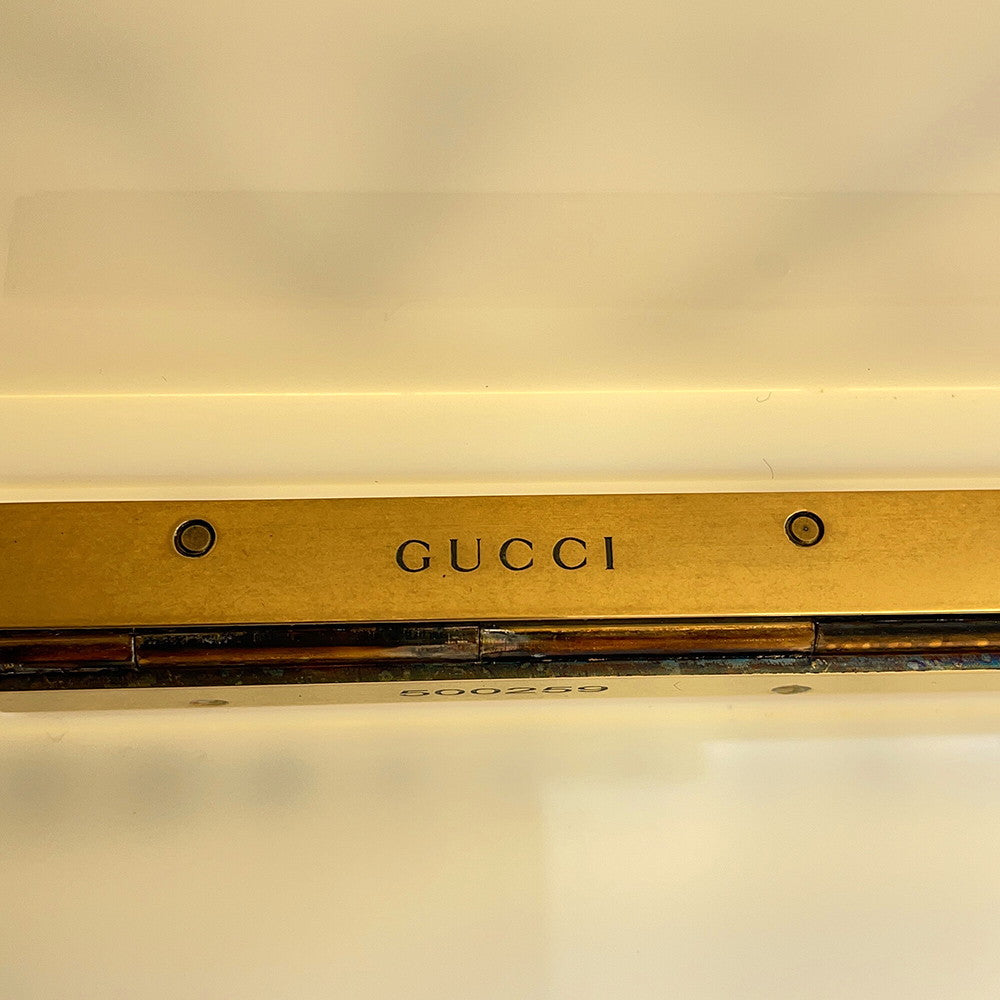 GUCCI Cat Shoulder Bag White500259 Plastic