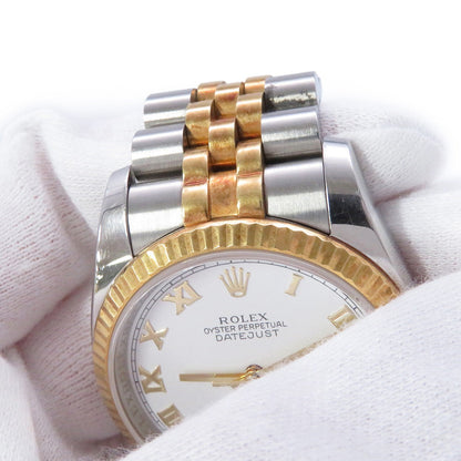 ROLEX Datejust W36mm Stainless Steel K18YG White Dial116233