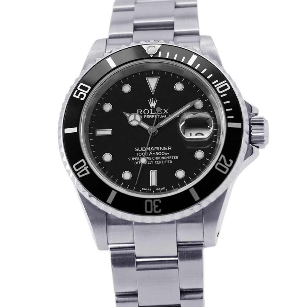 ROLEX Submariner Date W40mm Stainless Steel Black Dial16610