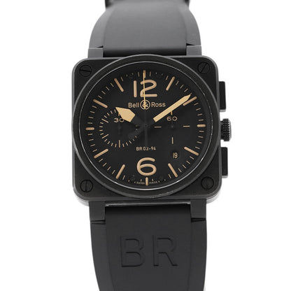 Bell&Ross Heritage Chronograph ORANGELTD W42mm Stainless Steel Rubber Black DialBR 03-94HERI-CA