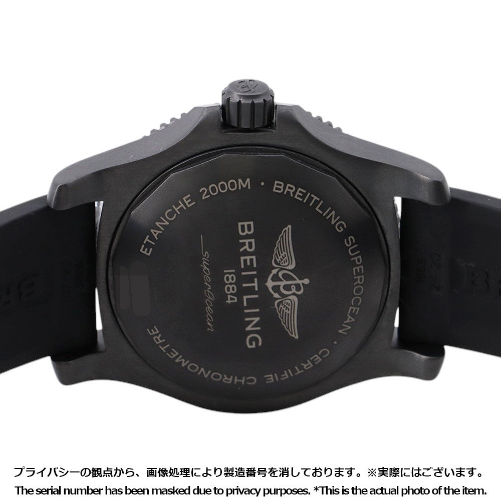 BREITLING Superocean Automatic Black Steel W46mm Stainless Steel (DLC coating) Rubber Black DialM17368B71B1S2