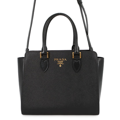 PRADA Saffiano Leather 2WAYTote Bag Black1BA113 Leather