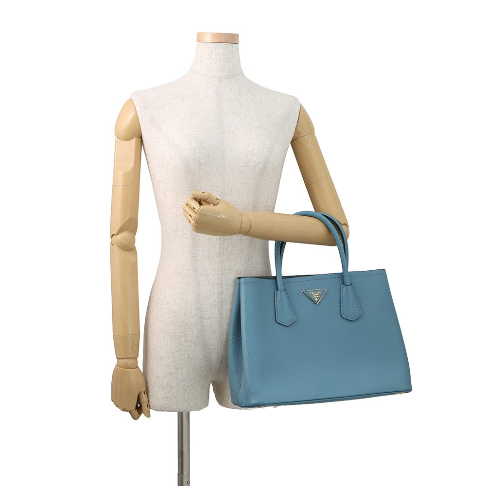 PRADA Saffiano Leather Cuir Tote Bag BlueBN2775 Leather