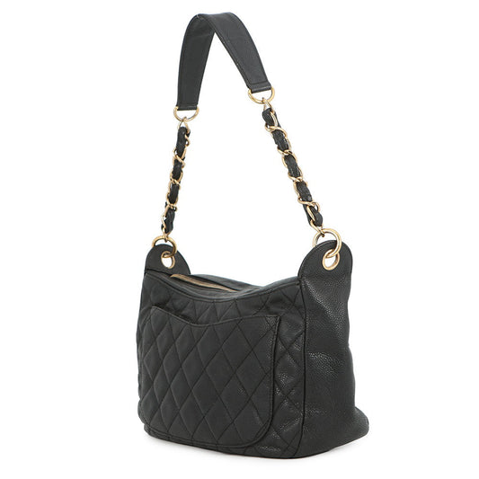 CHANEL Matelasse Shoulder Bag BlackA20993 Caviar Leather
