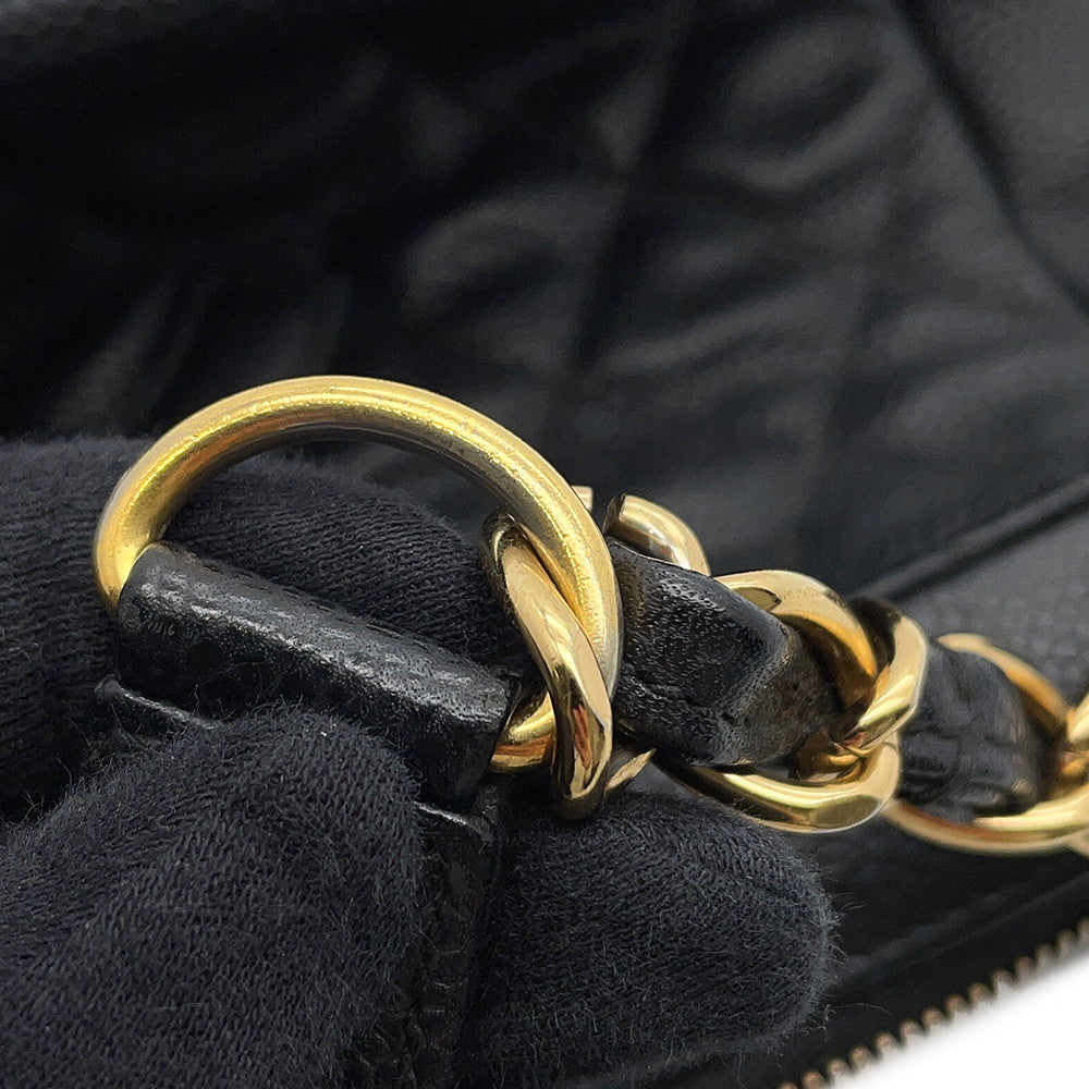 CHANEL Matelasse Shoulder Bag BlackA20993 Caviar Leather