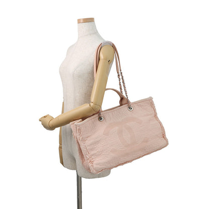 CHANEL Large Shopping 2-Way Handbag PinkA57180 Canvas