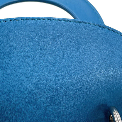 Dior Cannage Lady Dior Blue Leather Size Mini
