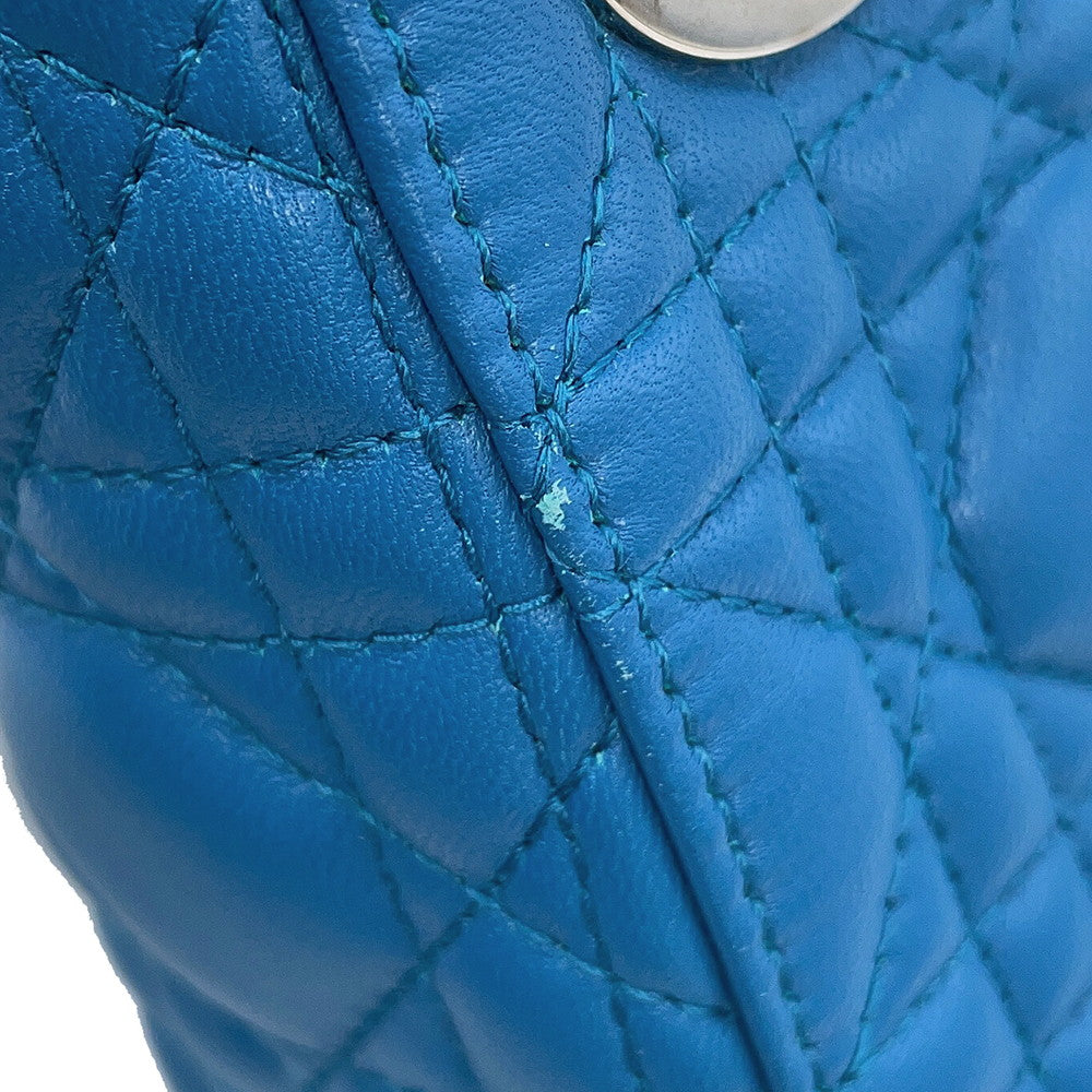 Dior Cannage Lady Dior Blue Leather Size Mini