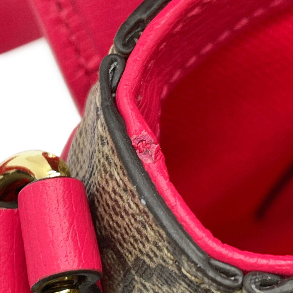 GUCCI GG Supreme Dragon Shoulder Bag Beige/Pink774371 GG Supreme Leather