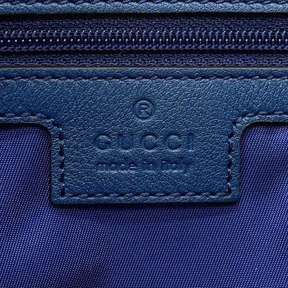 GUCCI GG Canvas Snake Shoulder Bag Beige/Navy817771 GG Canvas Leather