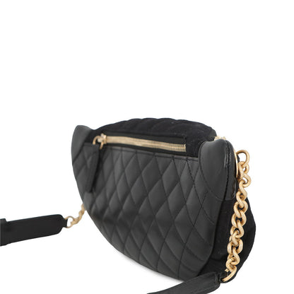 CHANEL Paris Hamburg Crossbody Bag BlackA57869 Wool Lambskin