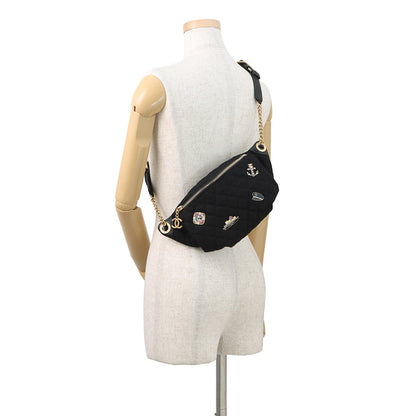 CHANEL Paris Hamburg Crossbody Bag BlackA57869 Wool Lambskin