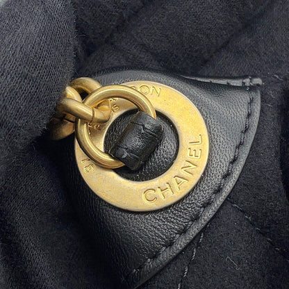 CHANEL Paris Hamburg Crossbody Bag BlackA57869 Wool Lambskin