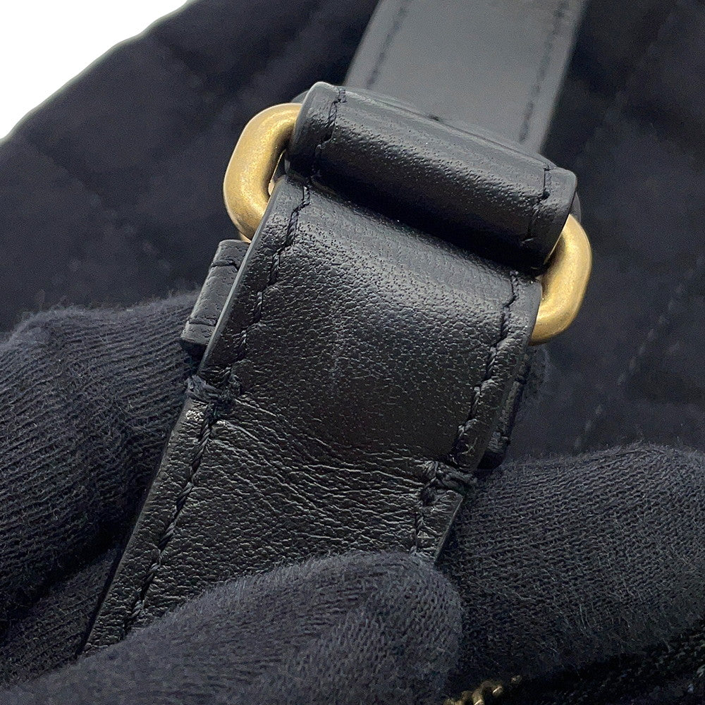 CHANEL Paris Hamburg Crossbody Bag BlackA57869 Wool Lambskin