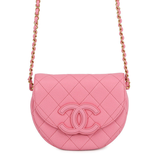 CHANEL CC Logo Shoulder Bag PinkAS3867 Caviar Leather