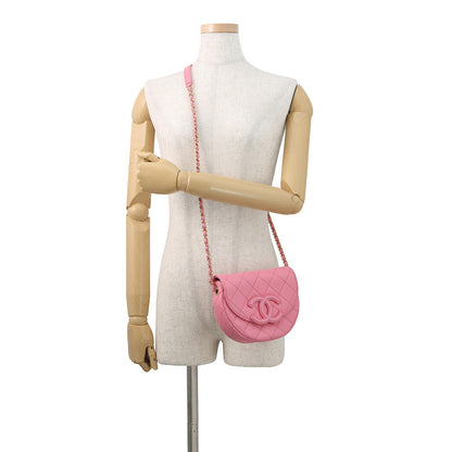 CHANEL CC Logo Shoulder Bag PinkAS3867 Caviar Leather