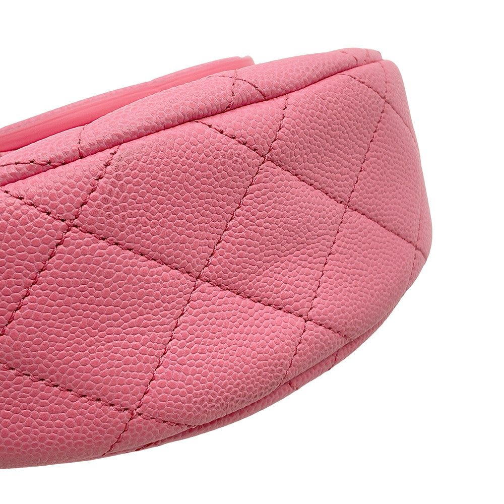 CHANEL CC Logo Shoulder Bag PinkAS3867 Caviar Leather