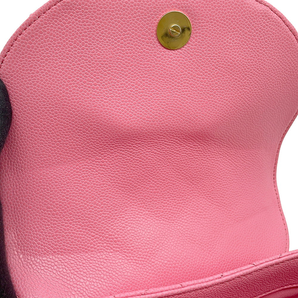 CHANEL CC Logo Shoulder Bag PinkAS3867 Caviar Leather