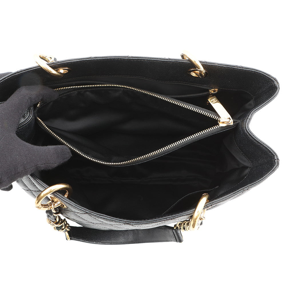 CHANEL GST Tote Bag BlackA50995 Caviar Leather