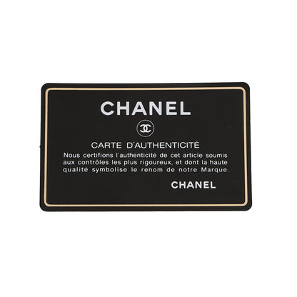 CHANEL CC Logo Chain Shoulder Bag Black Leather