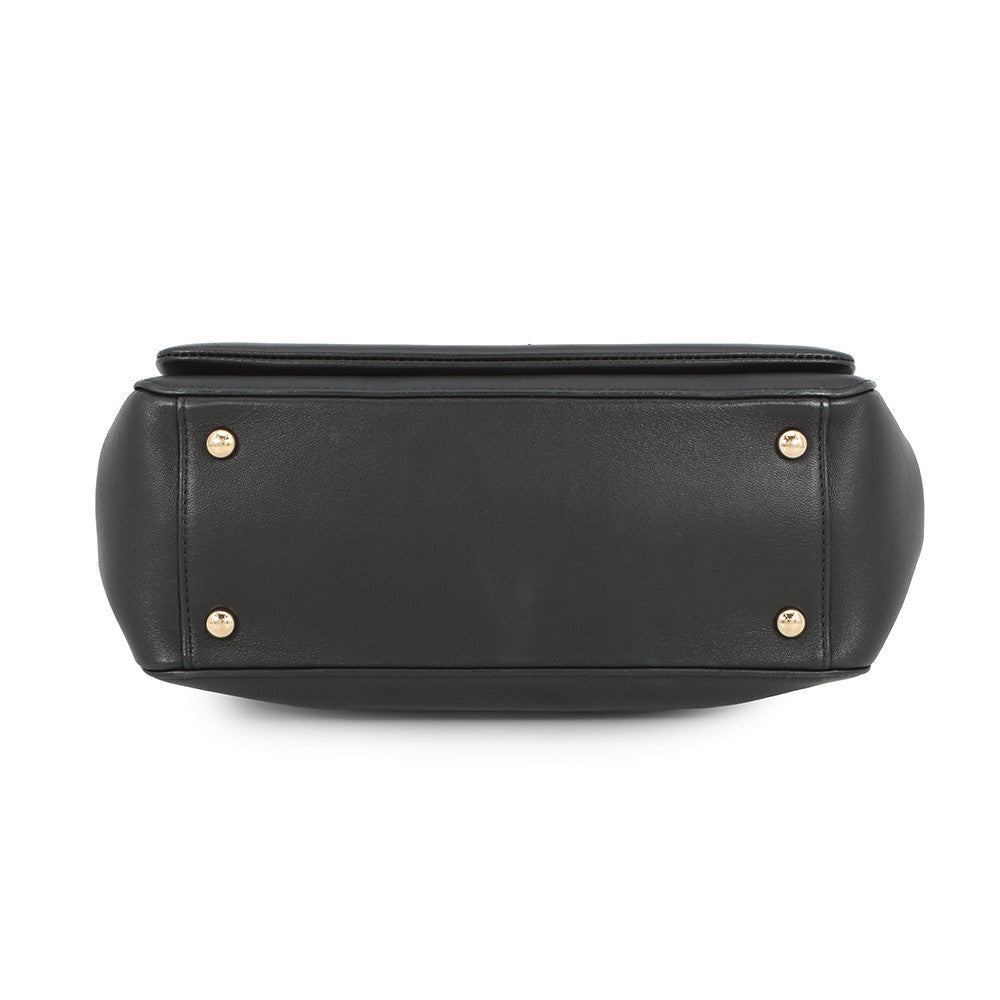 CHANEL CC Logo 2-way Tote Bag BlackAS0326 Leather