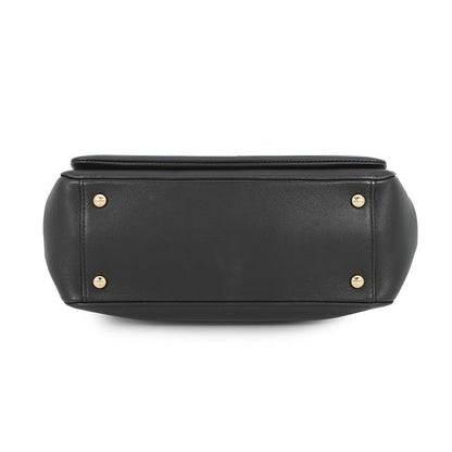 CHANEL CC Logo 2-way Tote Bag BlackAS0326 Leather