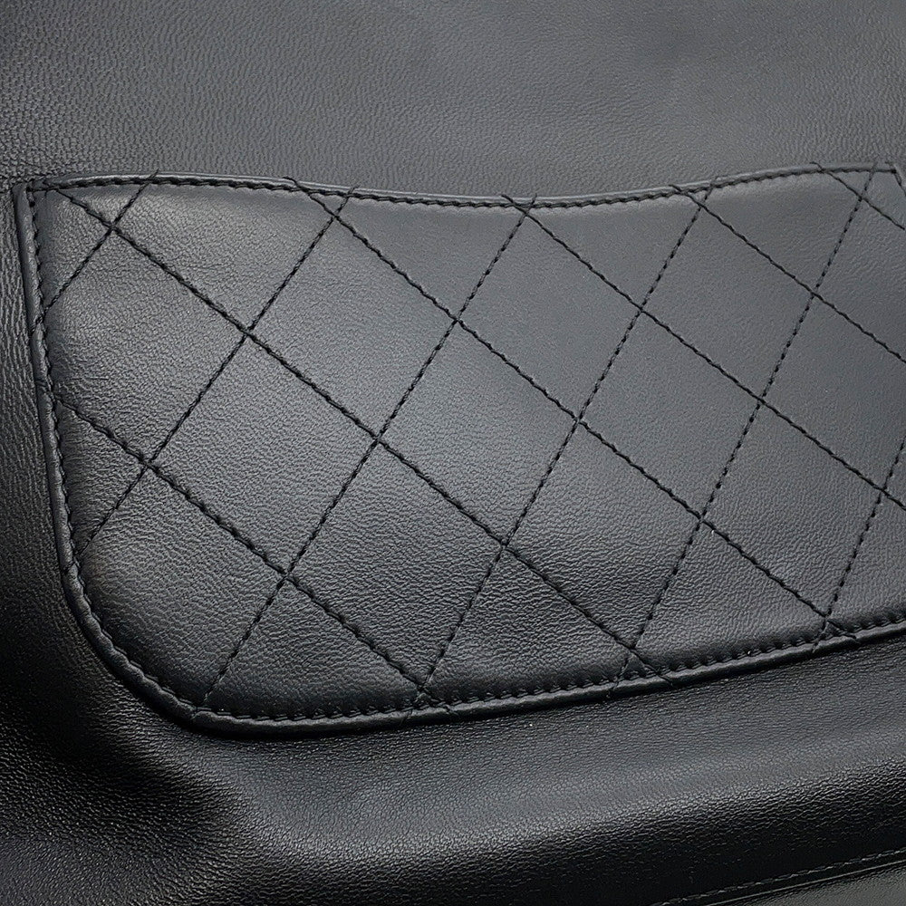 CHANEL CC Logo 2-way Tote Bag BlackAS0326 Leather