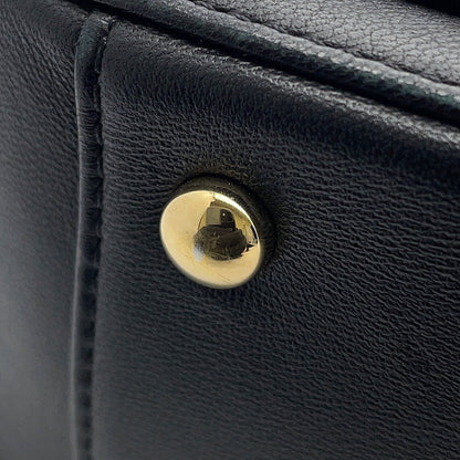 CHANEL CC Logo 2-way Tote Bag BlackAS0326 Leather