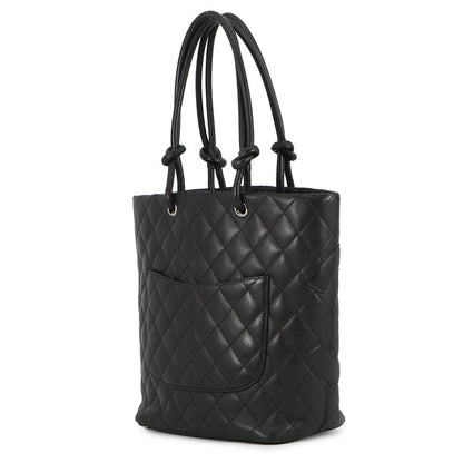 CHANEL Cambon line Tote Bag BlackA25167 Lambskin Size Medium