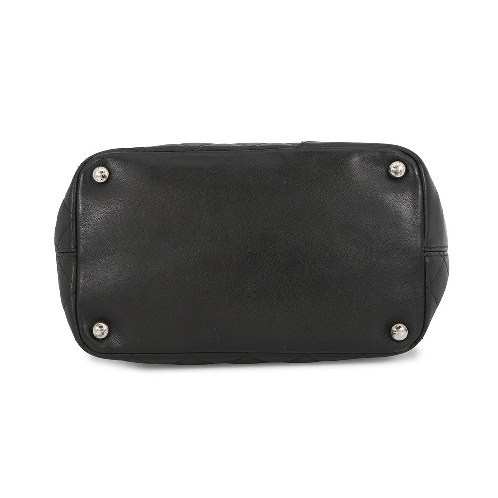 CHANEL Cambon line Tote Bag BlackA25167 Lambskin Size Medium