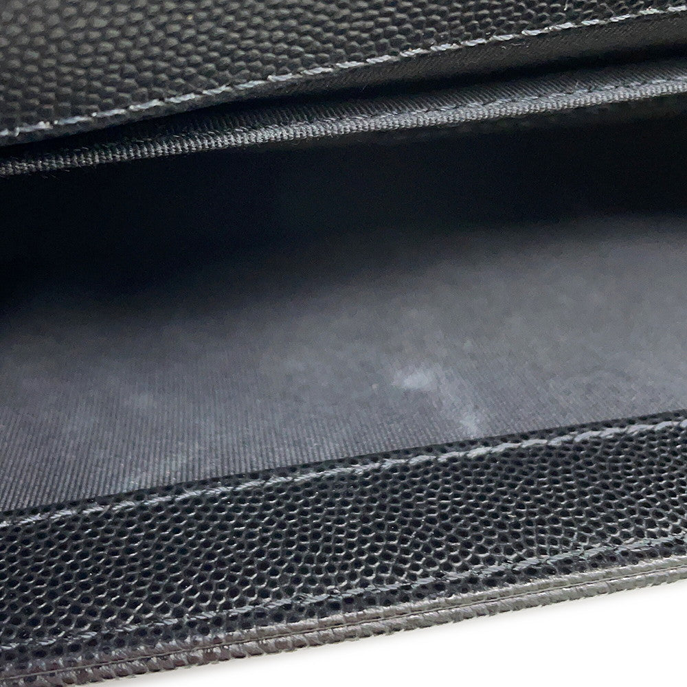 CHANEL Boy Chanel Chain Shoulder Bag BlackA67086 Caviar Leather Size 25