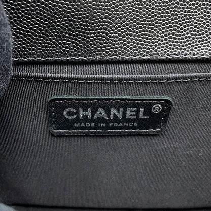 CHANEL Boy Chanel Chain Shoulder Bag BlackA67086 Caviar Leather Size 25