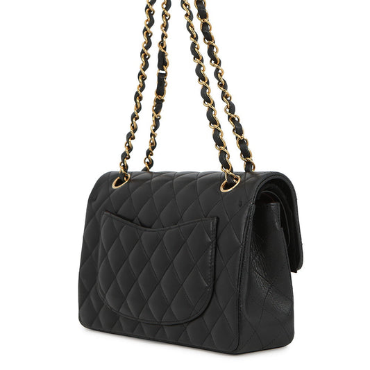 CHANEL Matelasse Chain Shoulder Bag BlackA01113 Lambskin Size 23