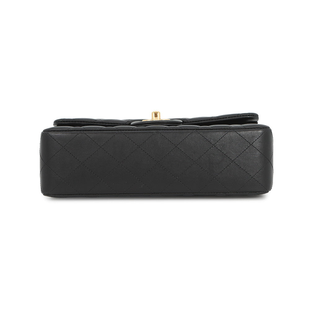 CHANEL Matelasse Chain Shoulder Bag BlackA01113 Lambskin Size 23