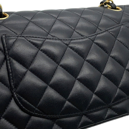 CHANEL Matelasse Chain Shoulder Bag BlackA01113 Lambskin Size 23