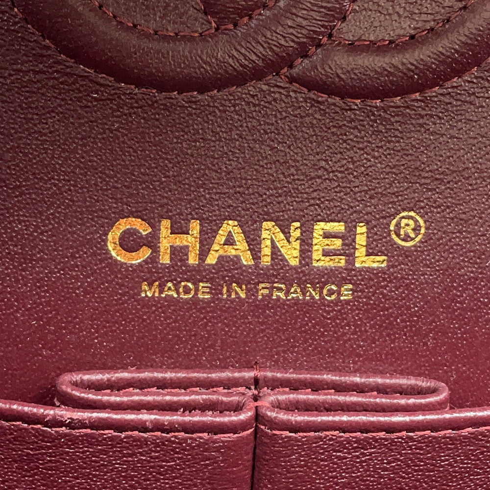 CHANEL Matelasse Chain Shoulder Bag BlackA01113 Lambskin Size 23