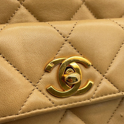CHANEL Matelasse Backpack BeigeA10177 Lambskin