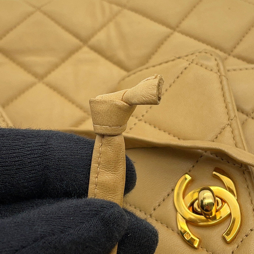 CHANEL Matelasse Backpack BeigeA10177 Lambskin