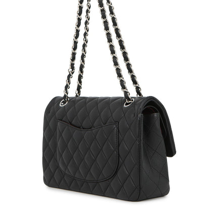 CHANEL Matelasse Chain Shoulder Bag BlackA01112 Lambskin Size 25